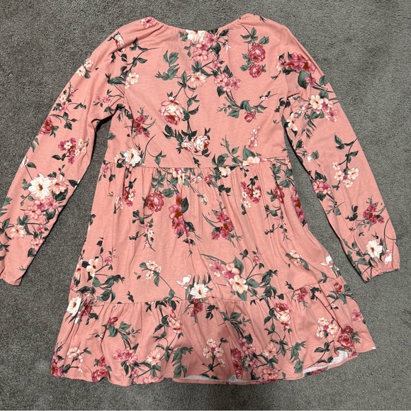 Girls Pink Floral Casual Dresses Bundle - Picture 6 of 11